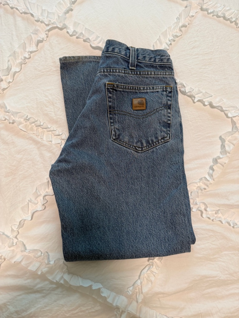 Carhartt Men's Blue Relaxed-Fit Jeans